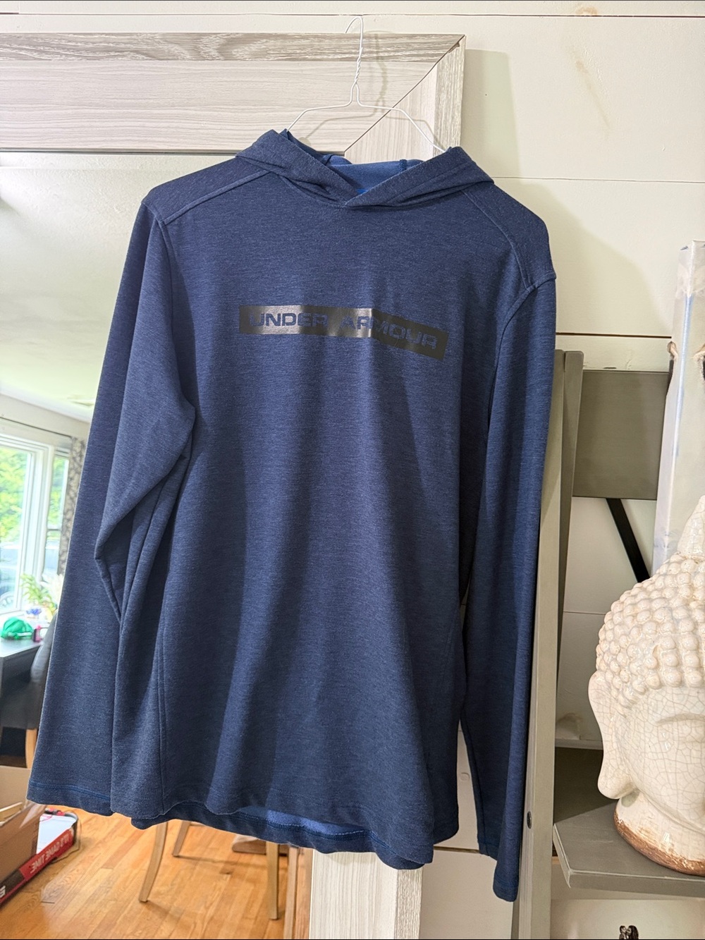 Under Armour Men’s Dark Navy Hooded Long-Sleeve Pullover